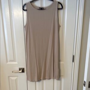 Eileen Fisher Ribbed Knit Top in Beige